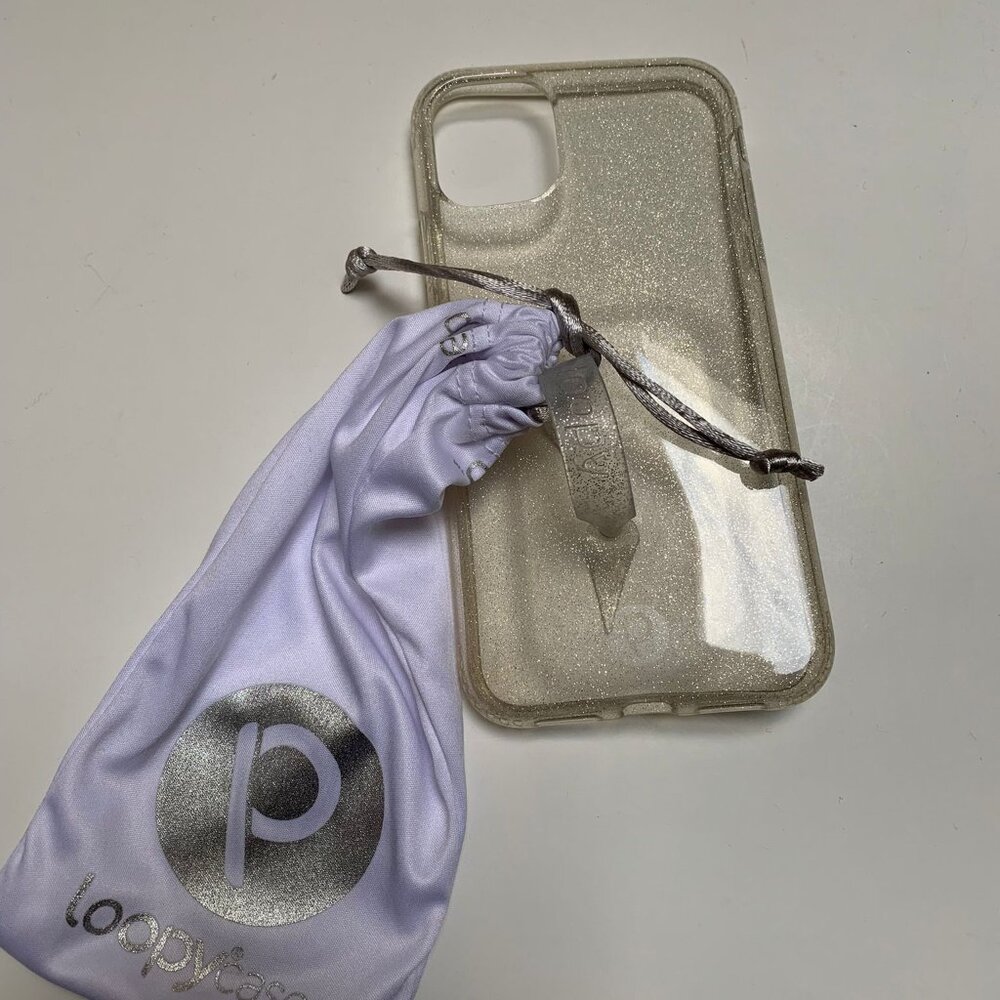Loopy Cases Clear Glitter IPhone Case and Pouch